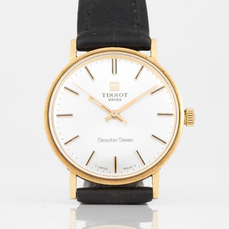 ARMBANDSUR, guld, Tissot, 'Seastar Seven', 1900-talets andra hälft.
