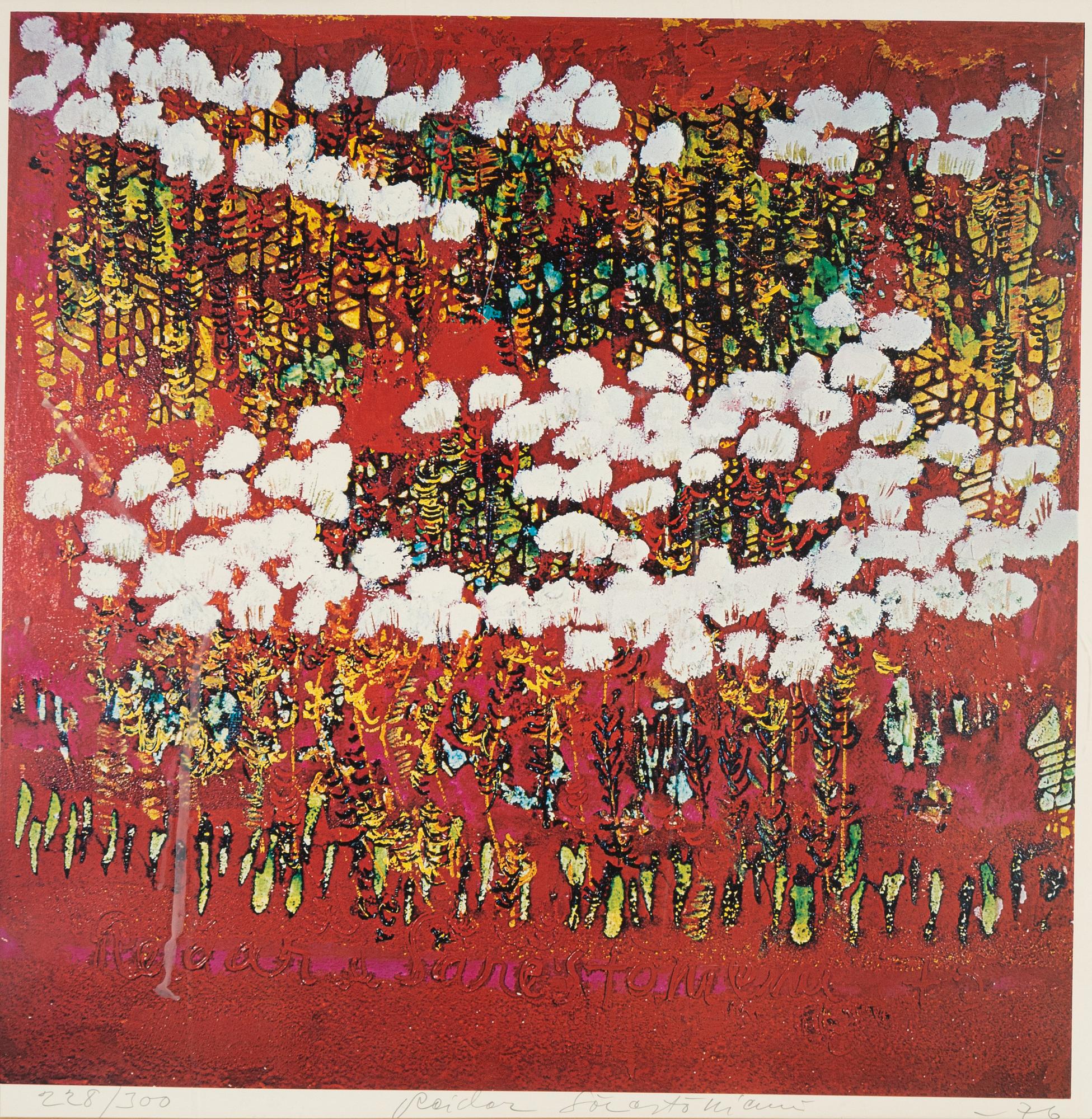 Reidar Särestöniemi, offset, 1976. signed 228/300.