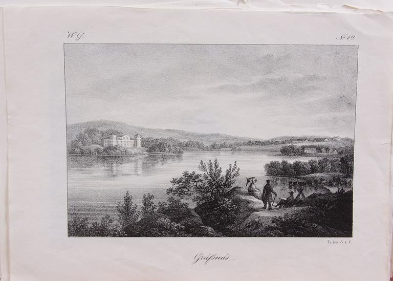 PARTI TRYCK, ca 100 delar, 1800-tal.