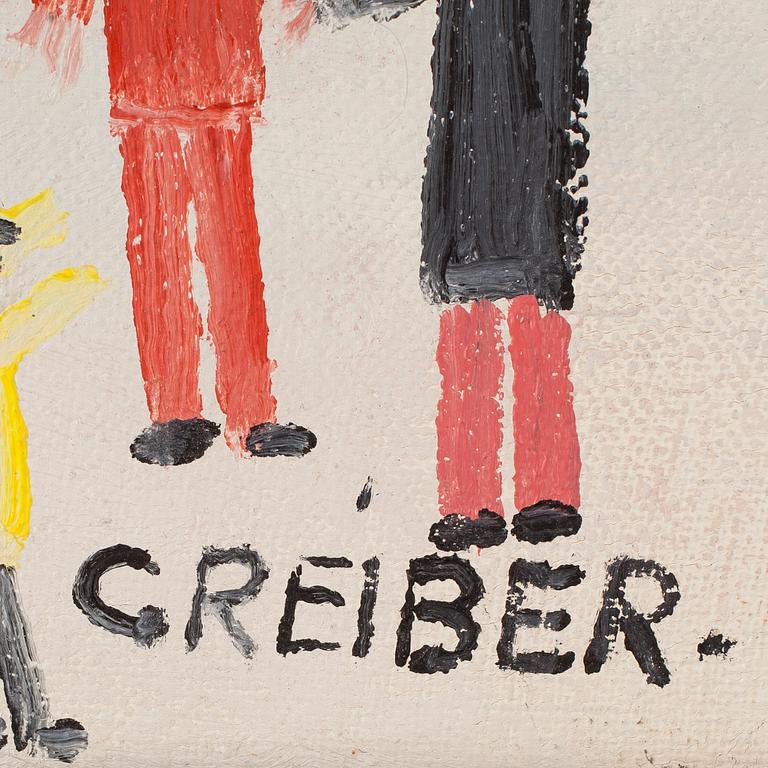 GUNNAR GREIBER, olja på duk, signerad.