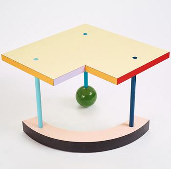 Peter Shire, a "Hollywood" occasional table, Memphis, Italy, post 1983.