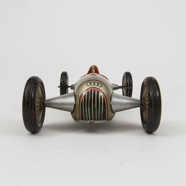 A JNF tinplate "Auto Union" race car, Germany, 1930s.