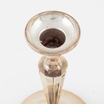 Eric Löfman, ljusstakar, ett par, silver, MGAB, Uppsala, 1976.