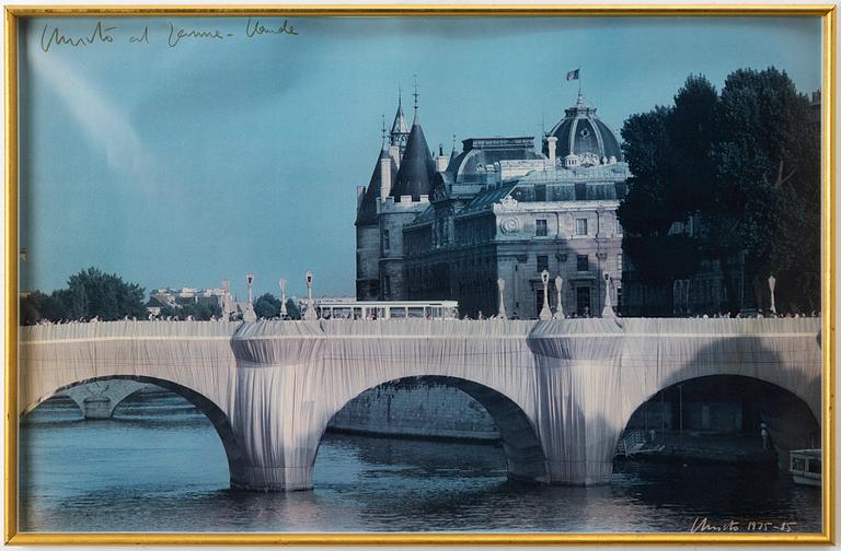 Christo & Jeanne-Claude, "The Pont Neuf, Wrapped (Project for Paris)", 1975-85.