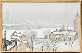 OLOF ARÉN, oil on canvas, signed.