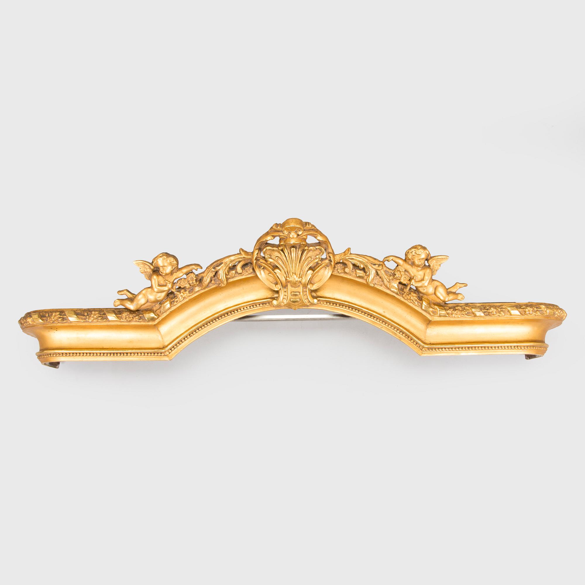 A neo-rococo cornish, late 19th century.