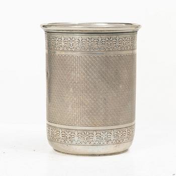 A Finnish silver beaker, mark of Otto Roland Mellin, Helsinki, 1882.