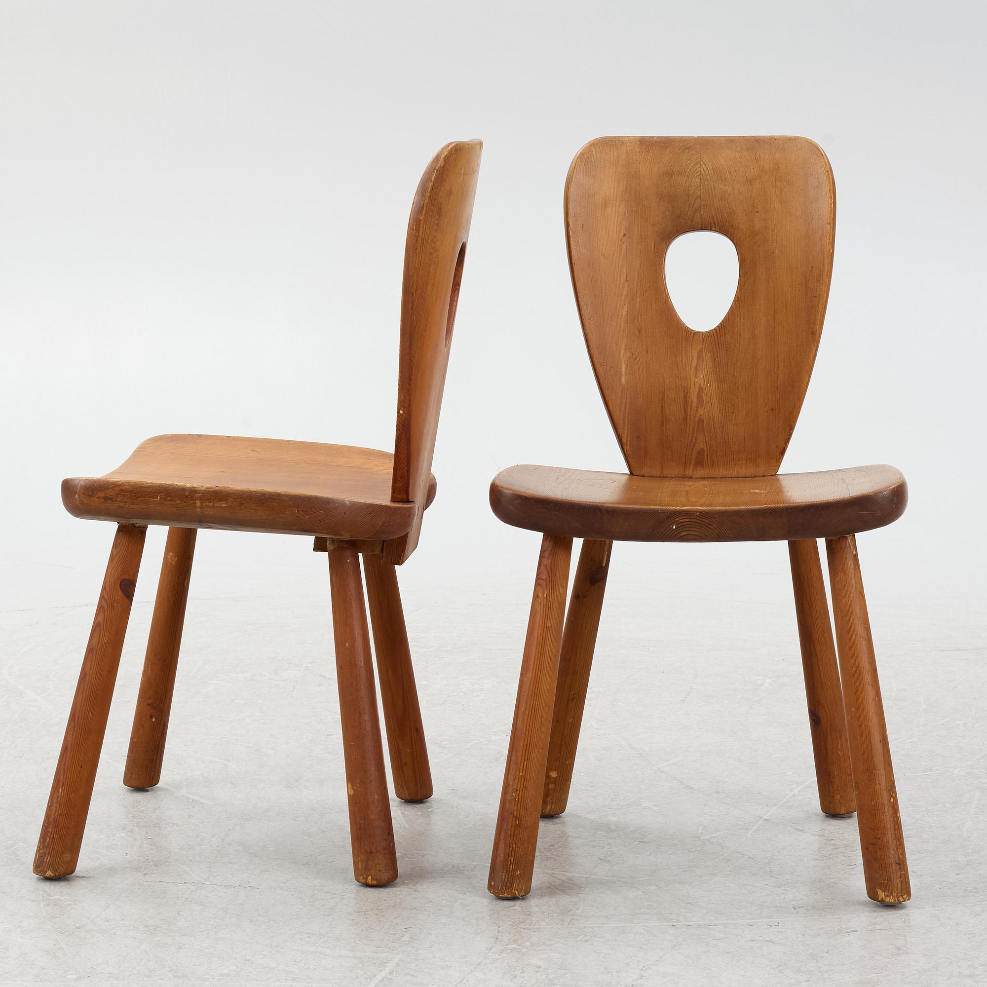 Bo Fjaestad, dining group, 7 pieces, 1950s.