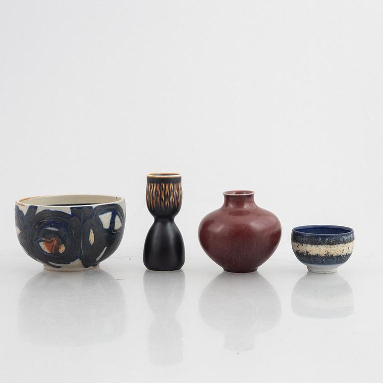 Royal Copenhagen,  a set of stoneware, 2 vases and 2 bowls, Denmark.