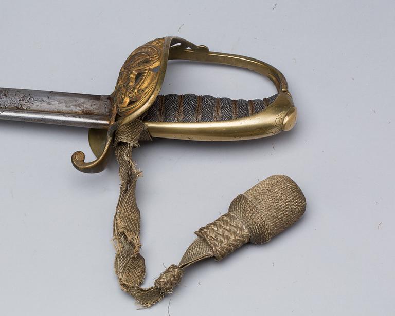 SABEL, svensk m/1859, för officer vid infanteriet.