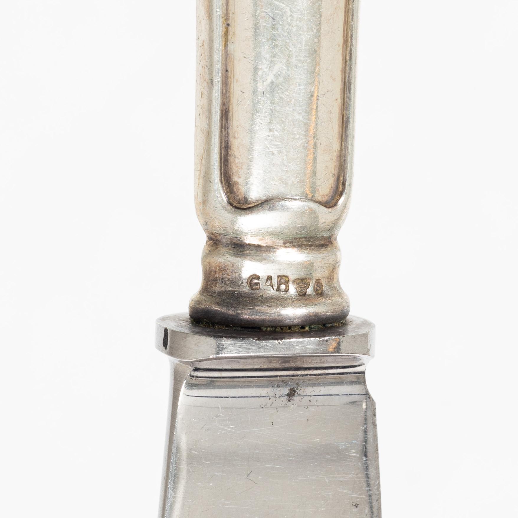 Cutlery, 10 pcs, silver, 'Chippendale', GAB, Stockholm.