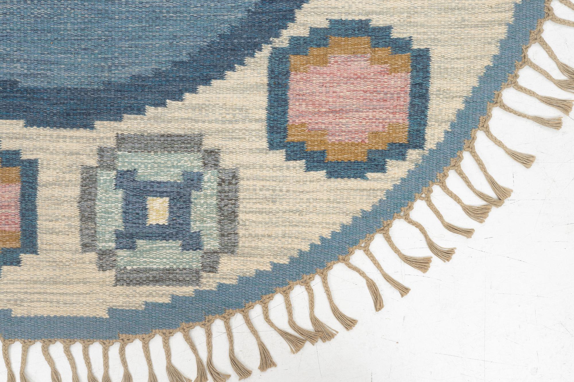 Ingegerd Silow, a rug, 'Torvalla', flat weave, diameter c 206 cm.