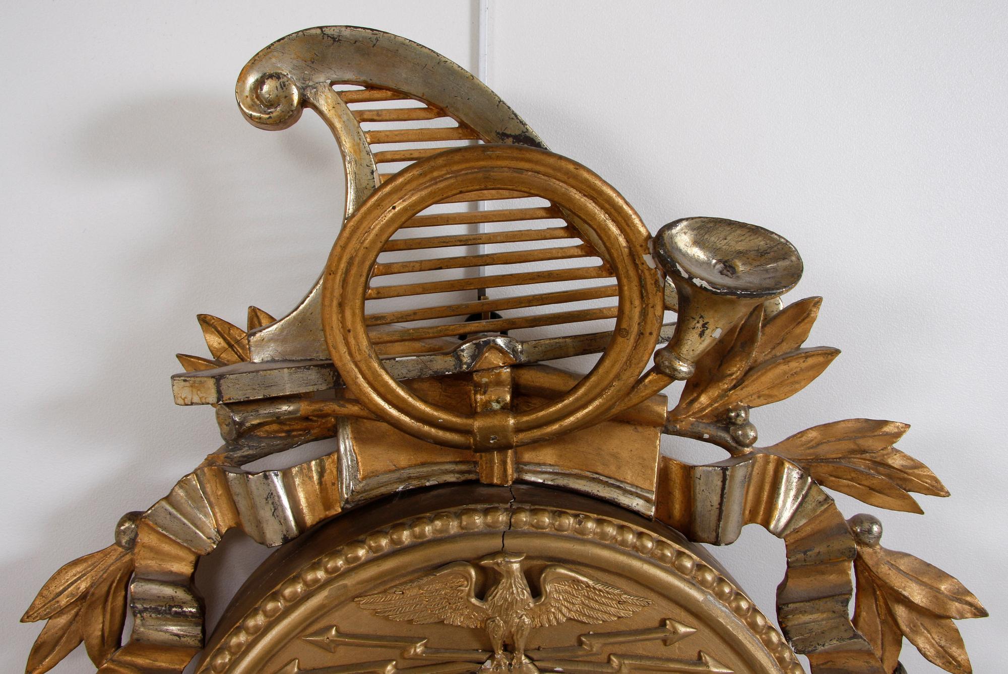 VÄGGUR, sengustavianskt/empire, 1700/1800-tal.
