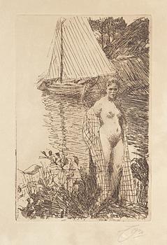 117. Anders Zorn, "Min modell och min båt".