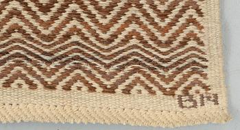 CARPET. "Rosengång, brun". 366 x 253,5 cm. Signed AB MMF BN.