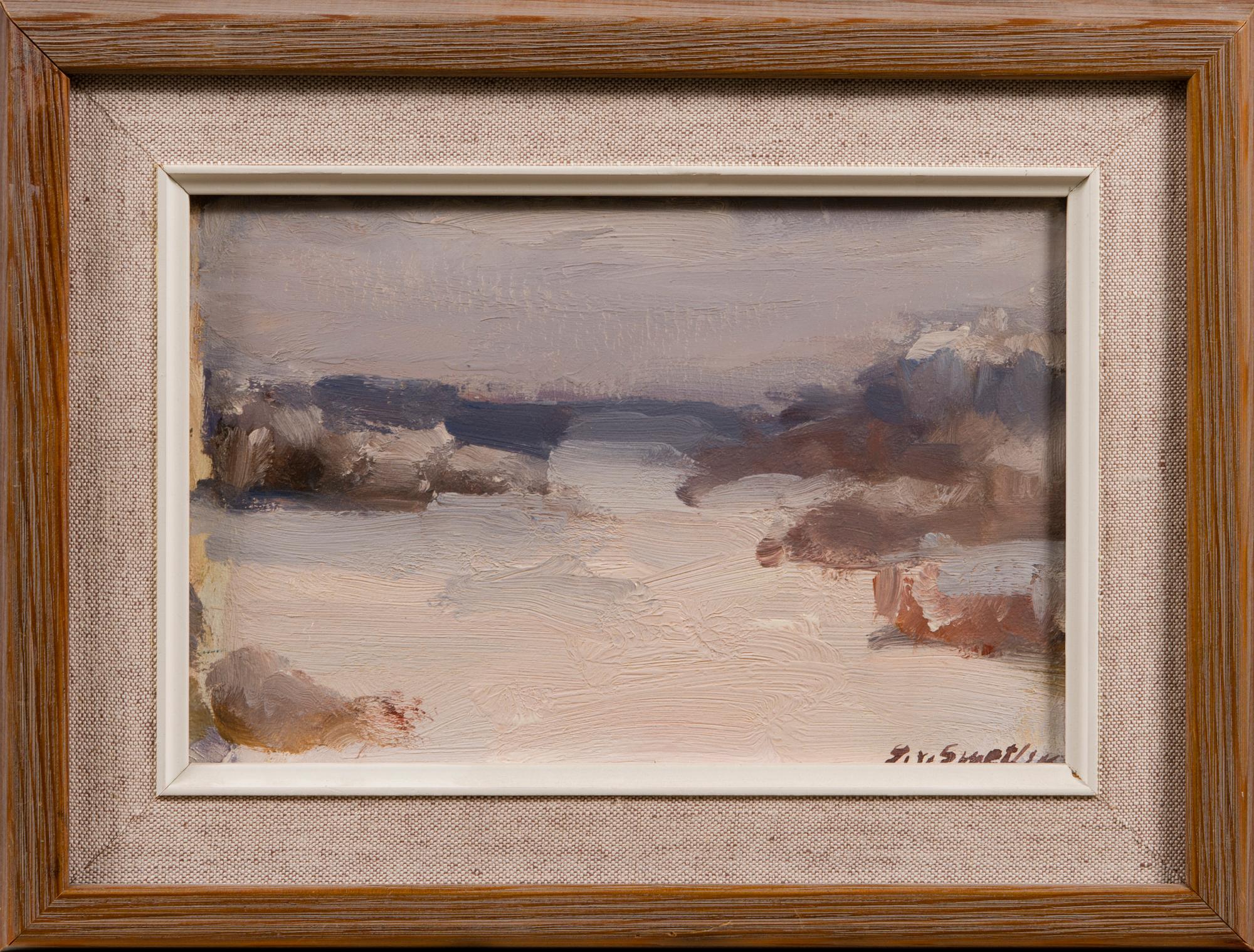 GEORGES VON SWETLIK, munaöljytempera kankaalle, signeerattu.