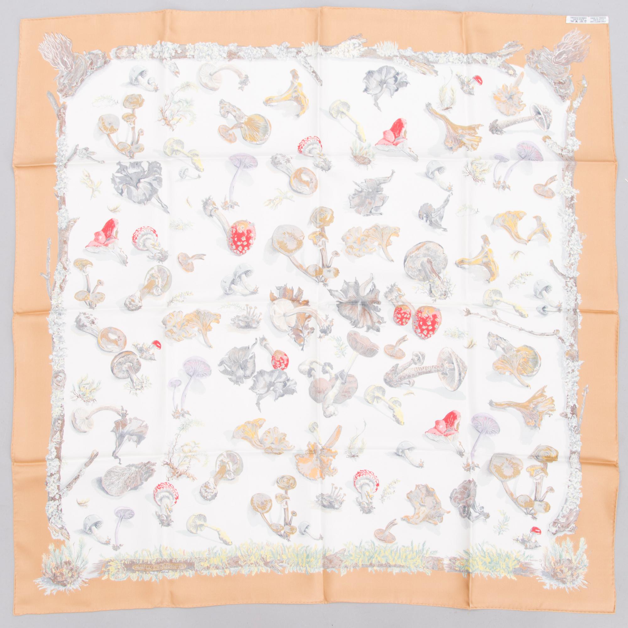 HERMÈS Champignons SCARF.