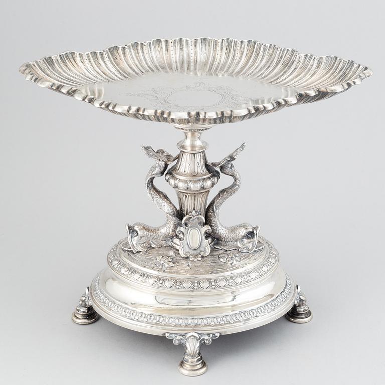 A 19th century silver 800/1000 tazza.