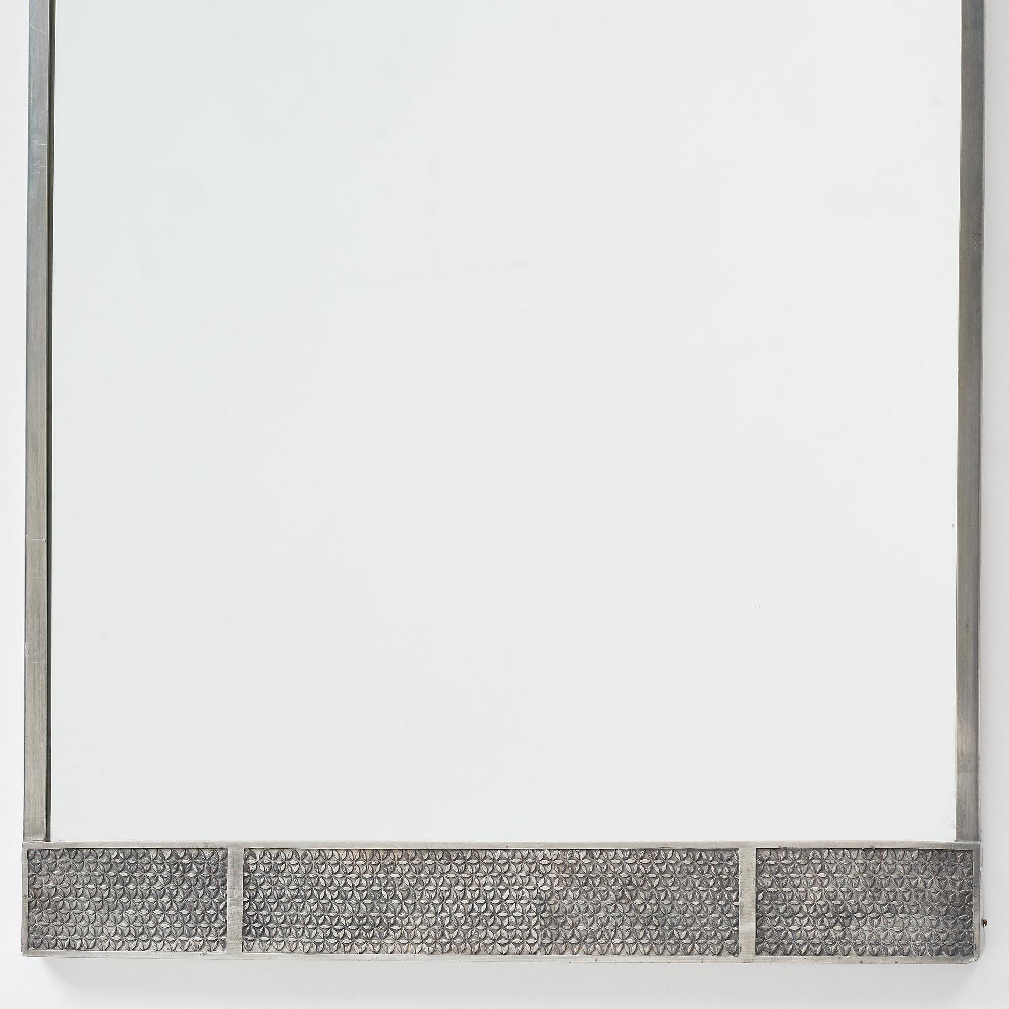 Firma Svenskt Tenn, a pewter framed mirror, Stockholm 1932.