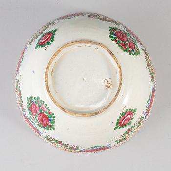 A BOWL, pottery, diameter ca 20,5 cm, Persia (Iran), second half of the 20th century.