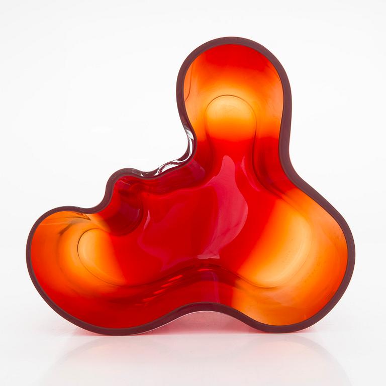 Alvar Aalto, vas, glas, modell 3030, signerad Alvar Aalto Iittala.