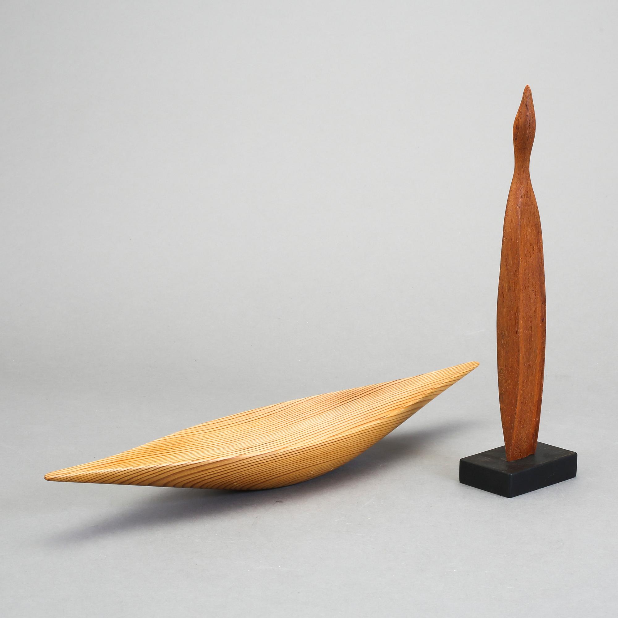 SKÅL OCH SKULPTUR, Johnny Mattsson, monogramsignerade.