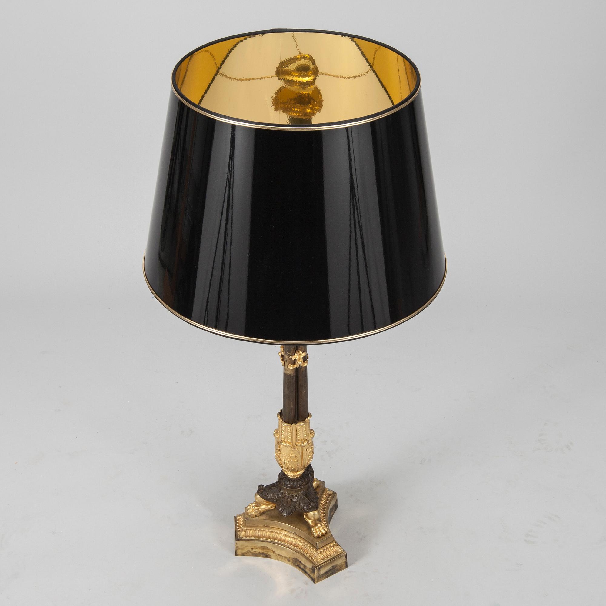BORDSLAMPA, empire 1800-talets början.