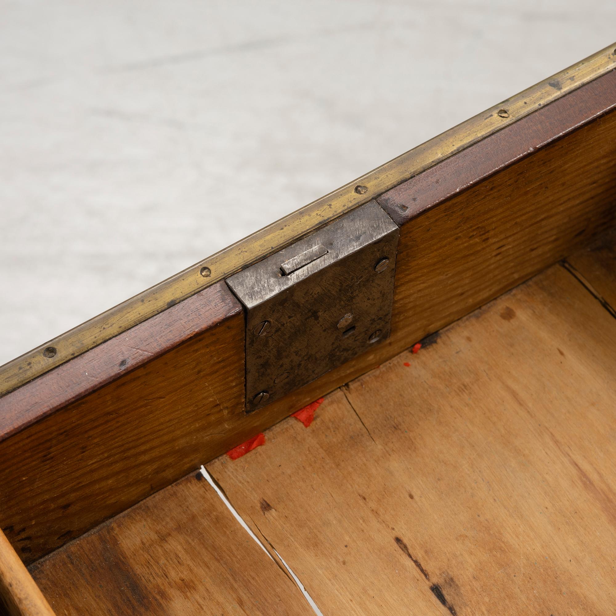 A late Gustavian mahogany writing table from araound the year 1800.