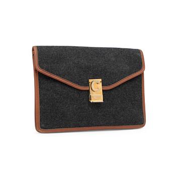 437. CÉLINE, a grey clutch bag.