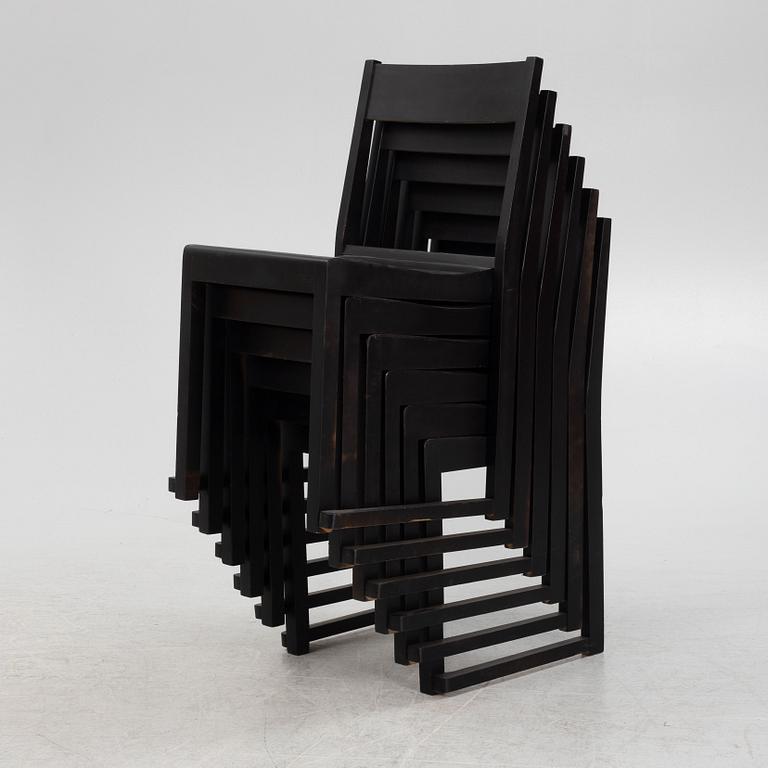 Sven Markelius, a set of six chairs, mid 20th Century.