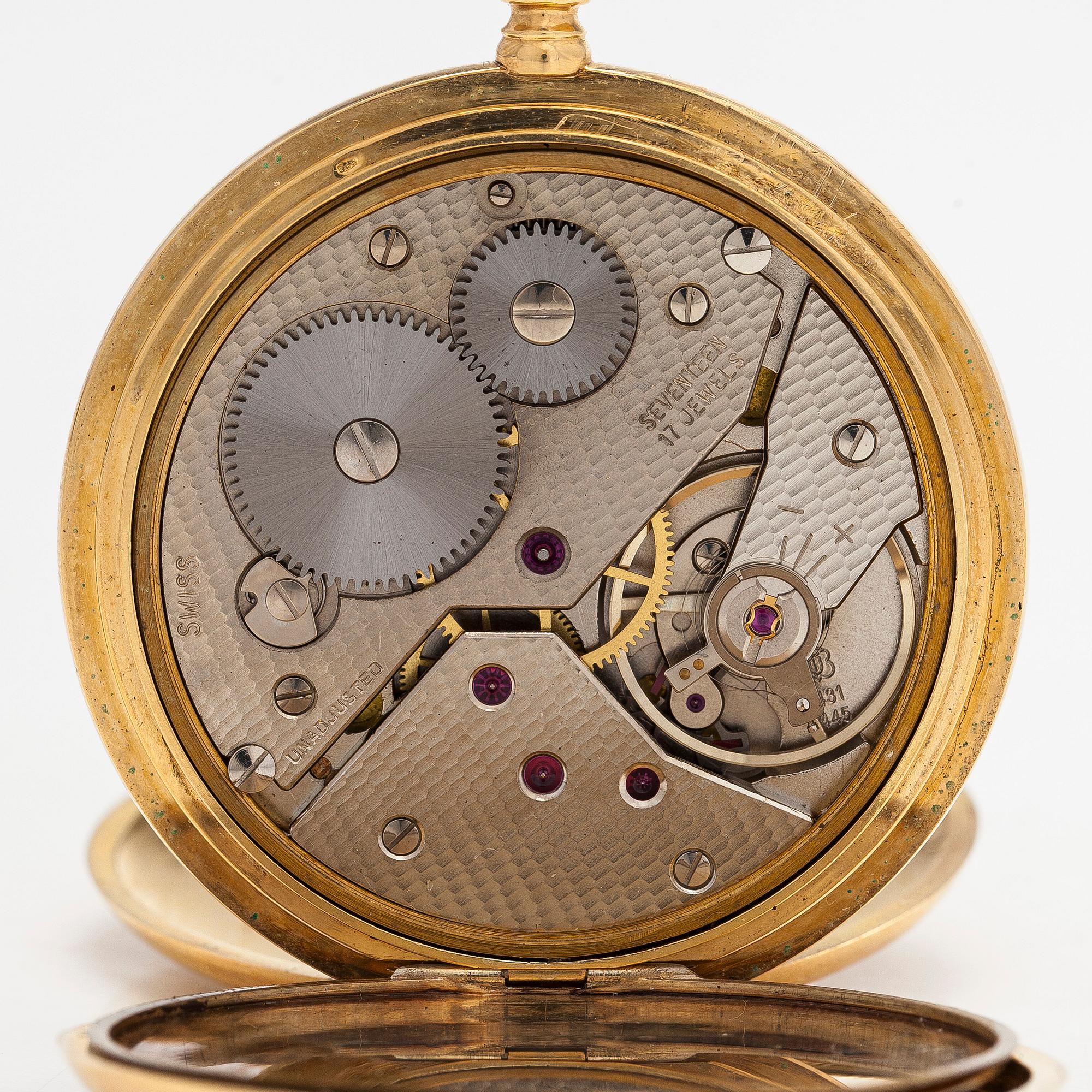 Longines, pocket watch, hunter, 50.5 mm.