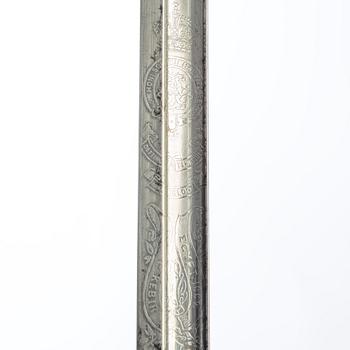 Sabel, brittisk, 1900-talets början, med balja.