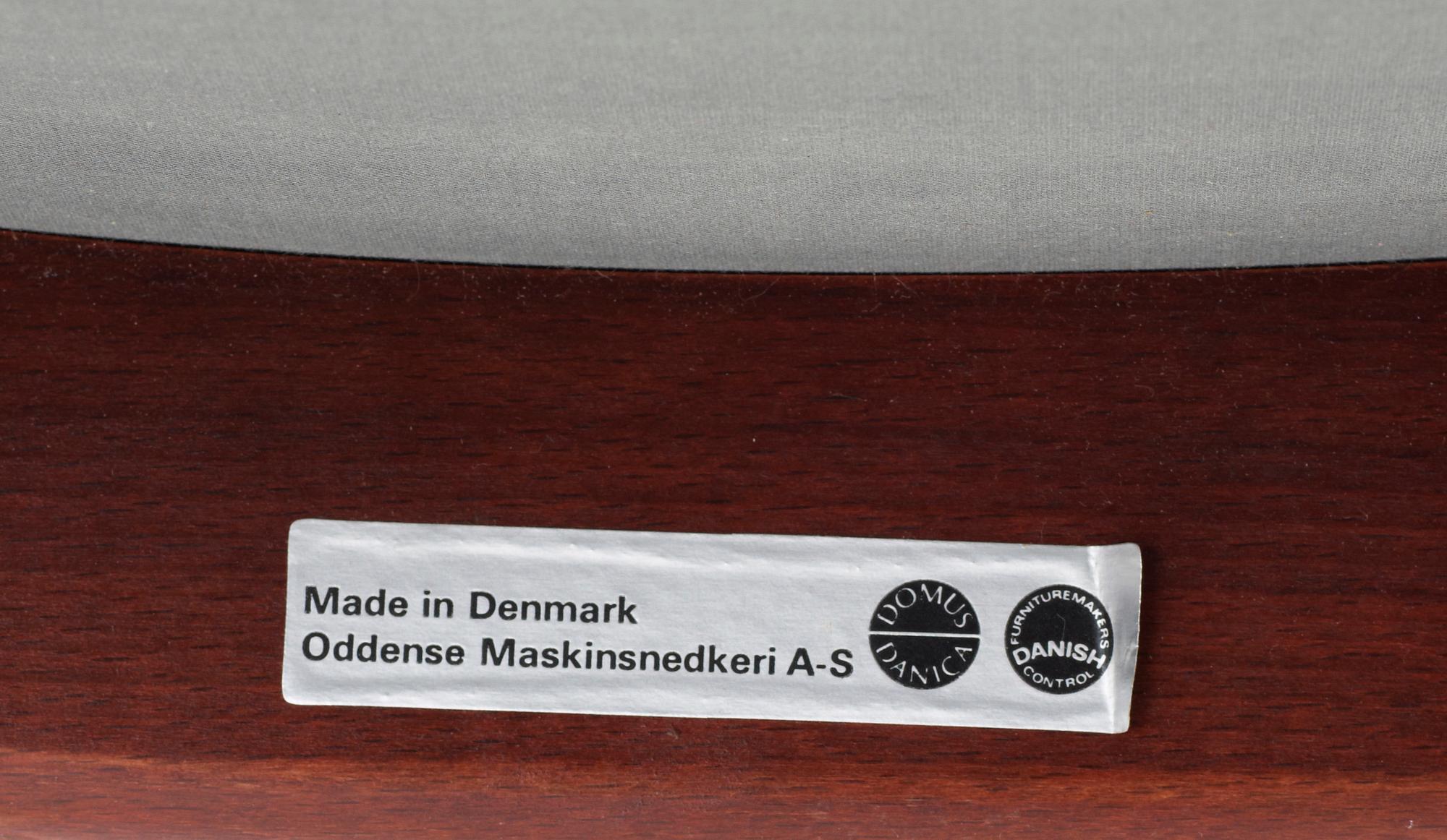 STOLAR, 6 st, Oddense Maskinsnedkeri Danmark, 1960-tal.