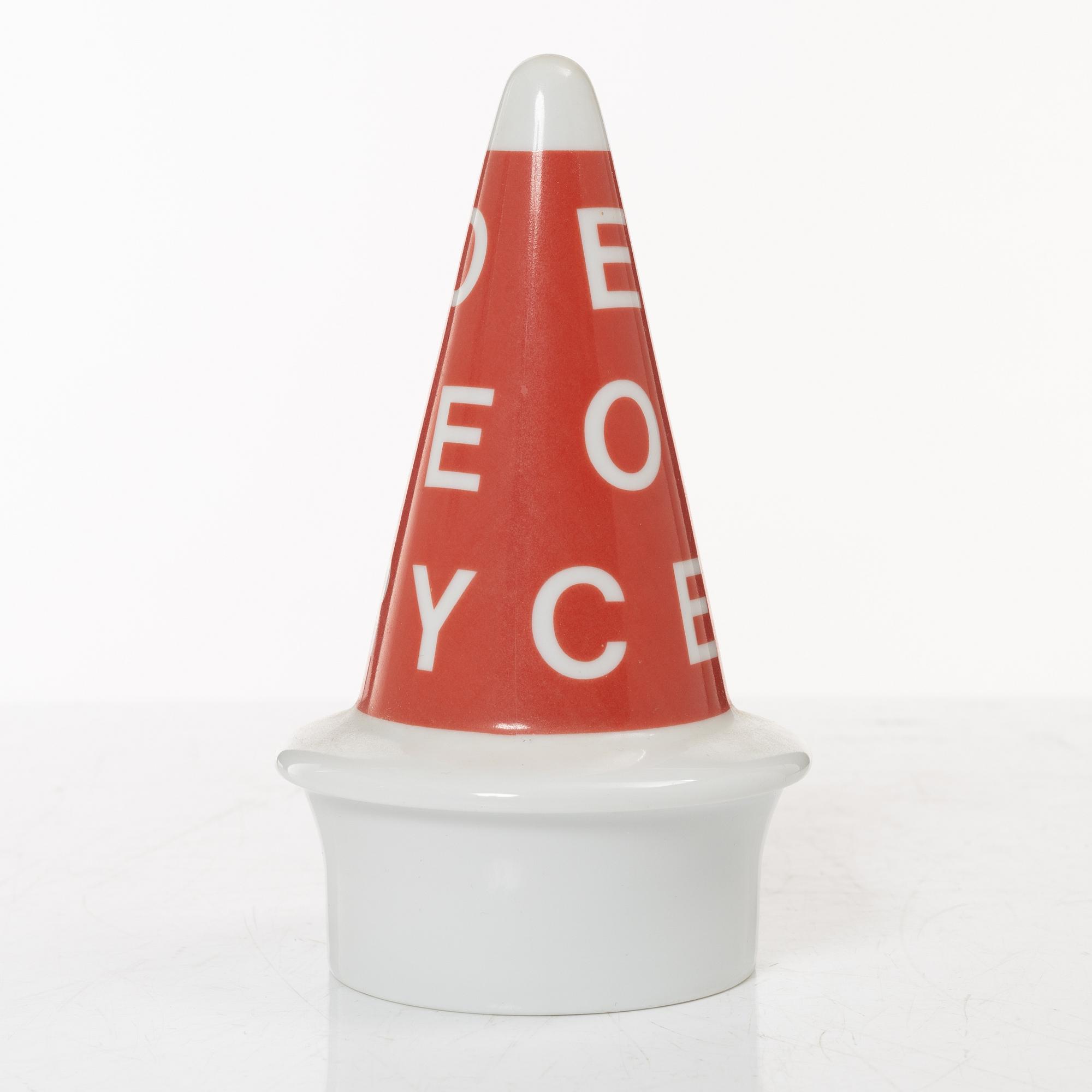 Alessandro Mendini, a vase with lid, 'Make Up 100%', Alessi Tendentse, Italy.