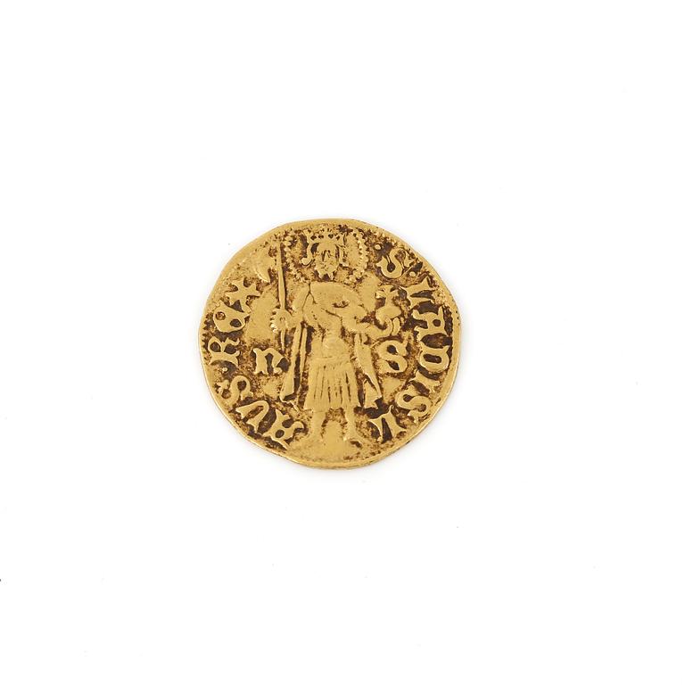 GULDDUKAT, Ungern 1411. Vikt ca 3 gram.