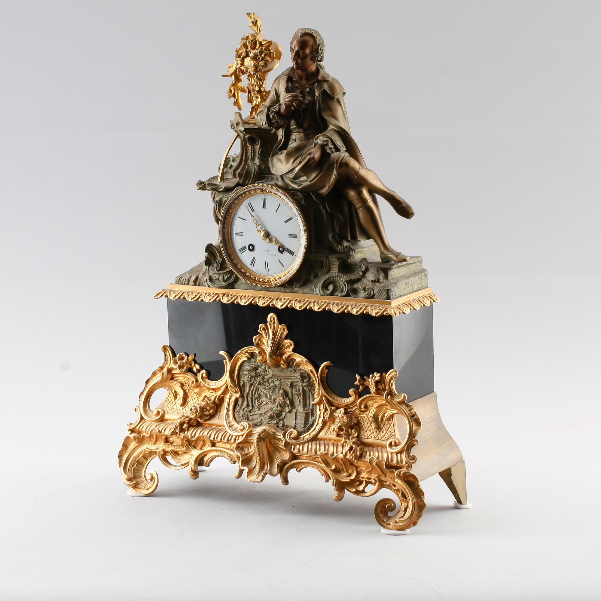 BORDSPENDYL, senempire, Frankrike, 1800-talets mitt.