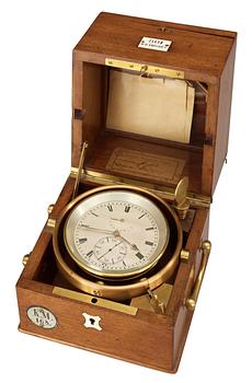 558. A circa 1900 two-day marine chronometer marked H. R. Ekegren and Conrad Wiegand.