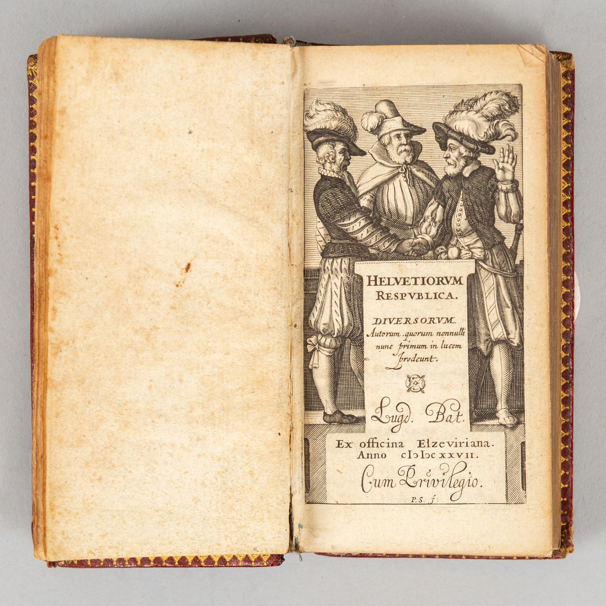 Elzevirs 1627, 1633 (Switzerland, The Alps) (2 vol).