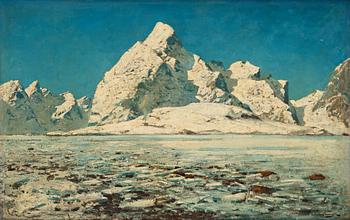 545. Otto Sinding, Scene from Lofoten.