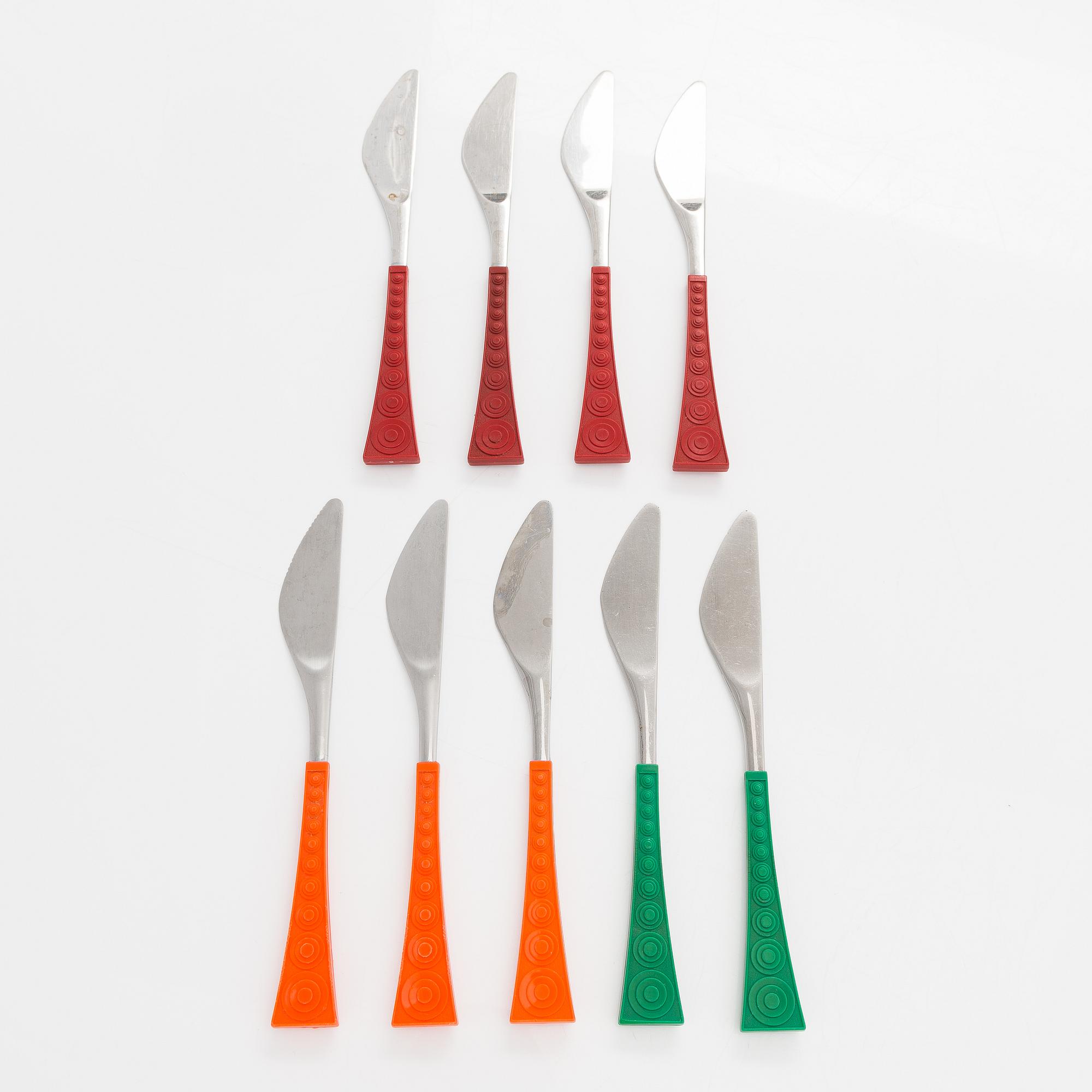 Nanny Still, bestick, 37 st, "Colorina", Hackman, Finland 1970-tal.