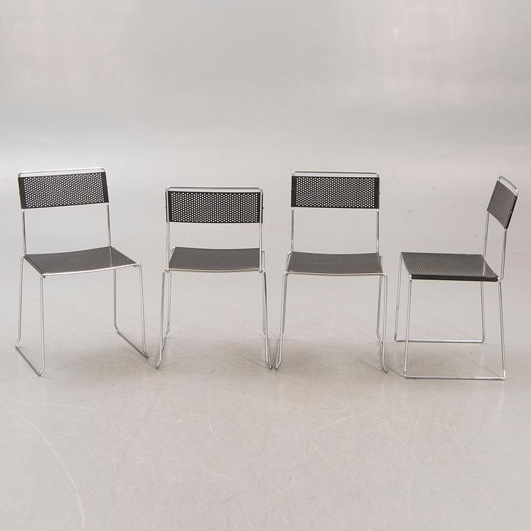 Niels Jørgen Haugesen, a set of four X-line chairs for Magis later part of the 20th century.