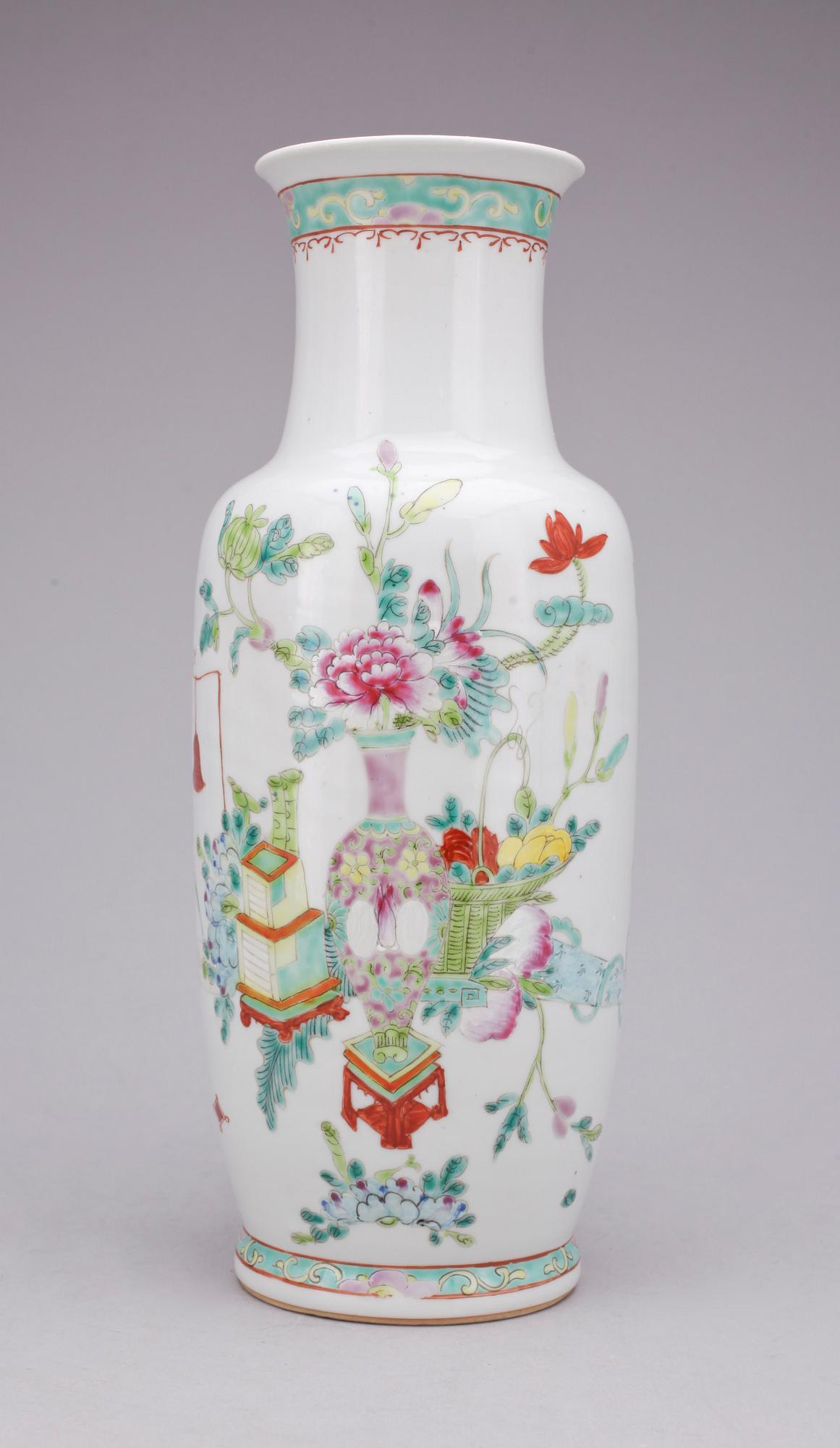 VAS, porslin, sen Qing, 1800-talets slut.
