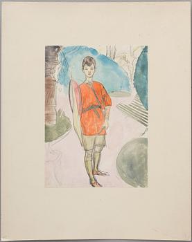 Isaac Grünewald · ISAAC GRÜNEWALD, akvarell.