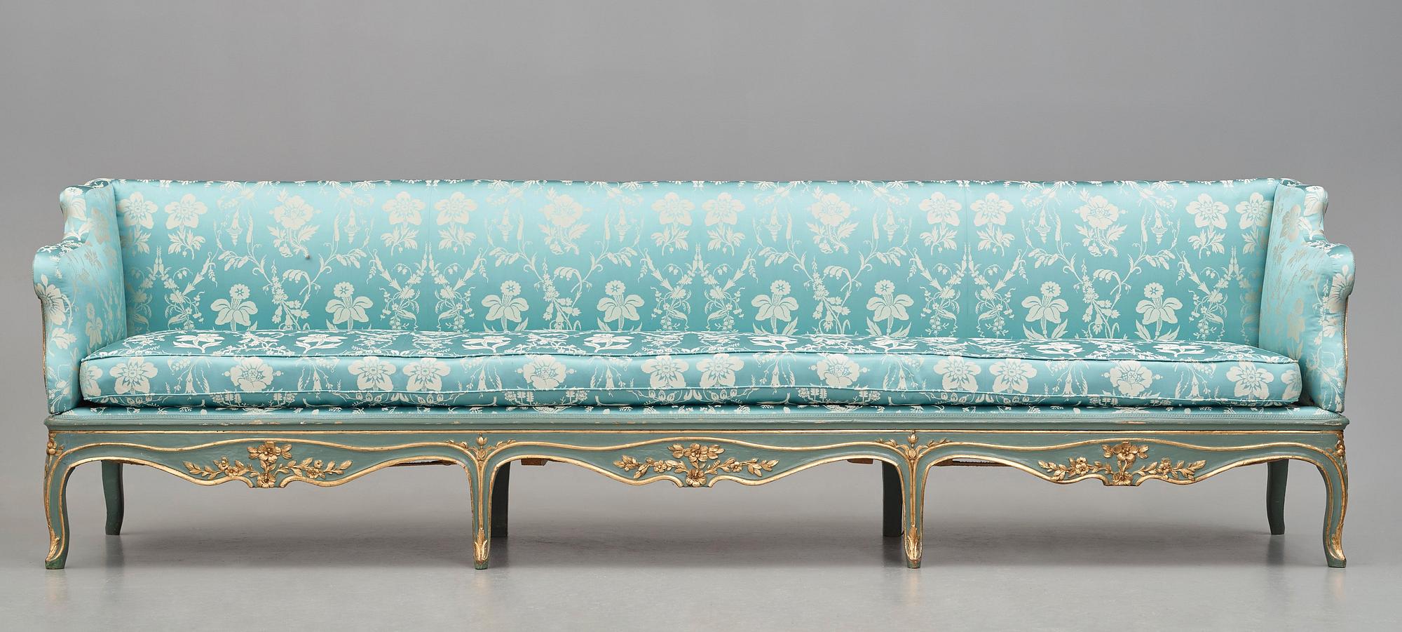 SOFFA, stockholmsarbete, 1700-talets andra hälft, rokoko.