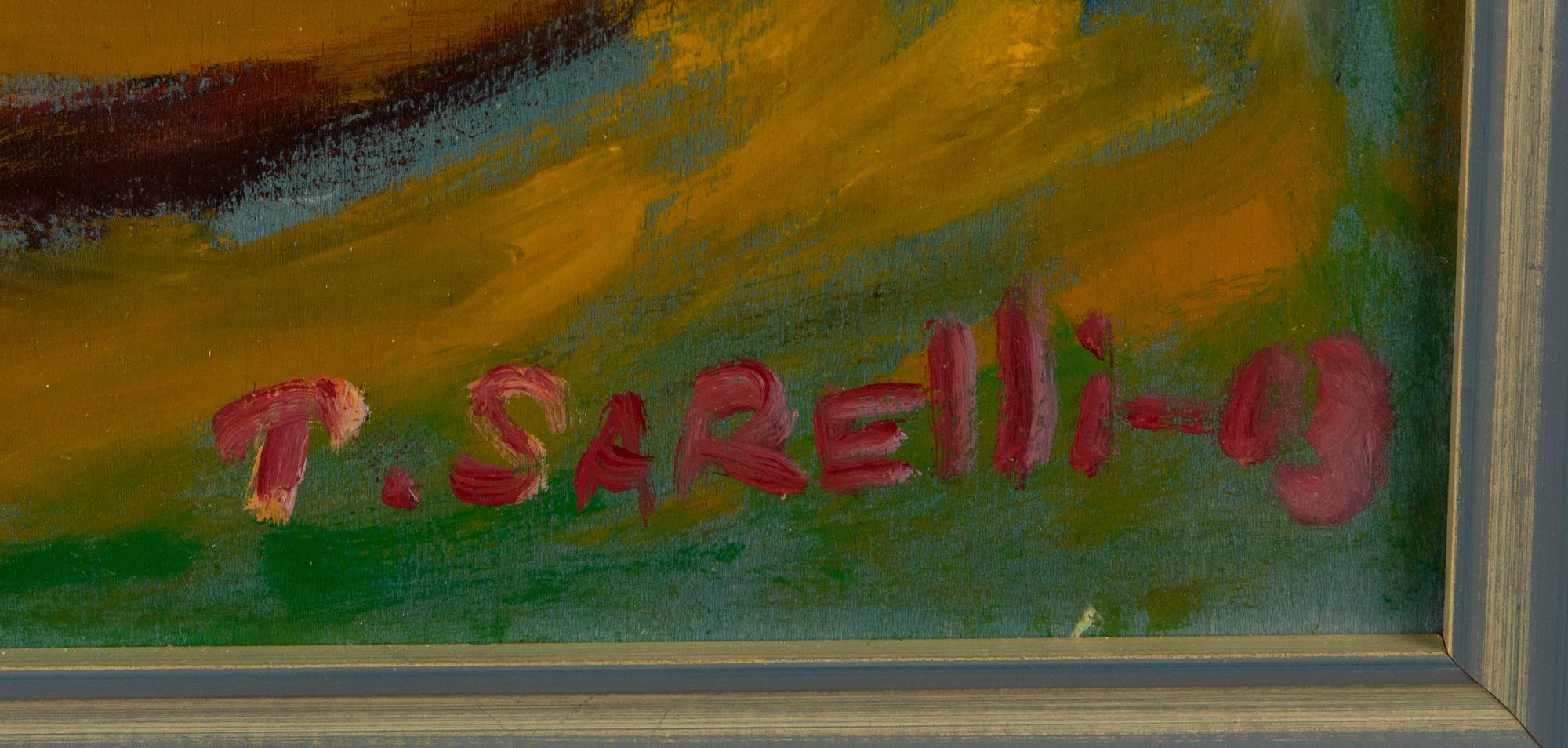 PAAVO SARELLI, oil on board, signed and dated -03.