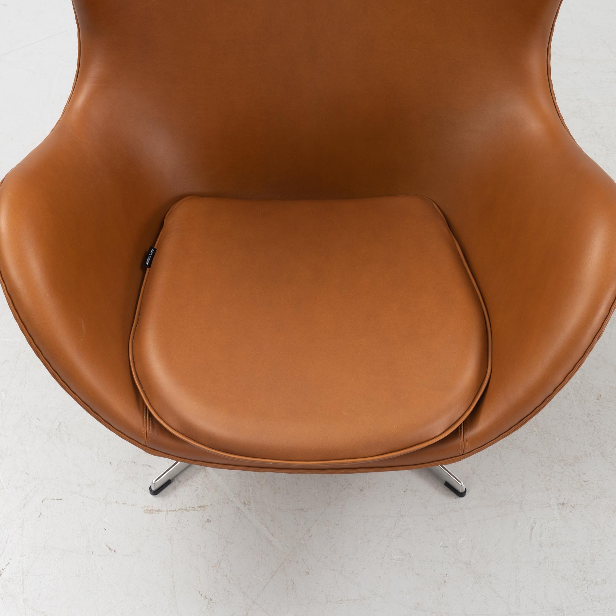 Arne Jacobsen, fåtölj, "Ägget", model 3316, Fritz Hansen, Danmark.