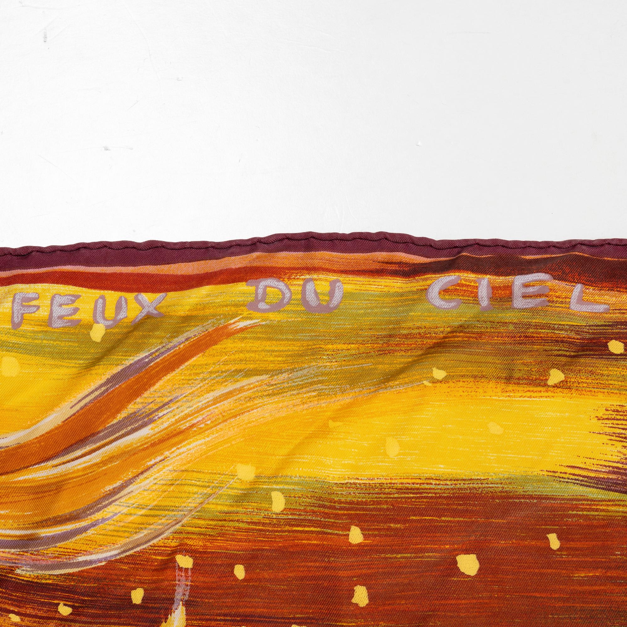 Hermès, scarf, "Feux de Ciel".