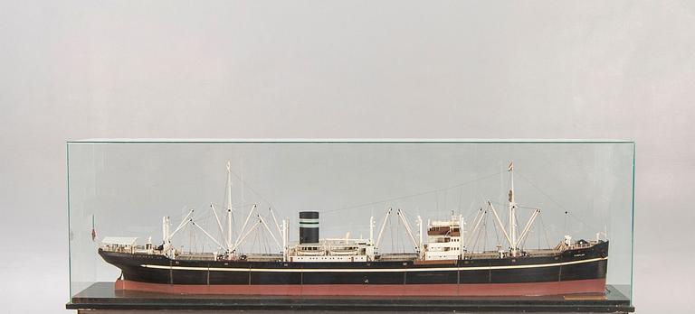 A ship model, M/S Templar, launched 1948.