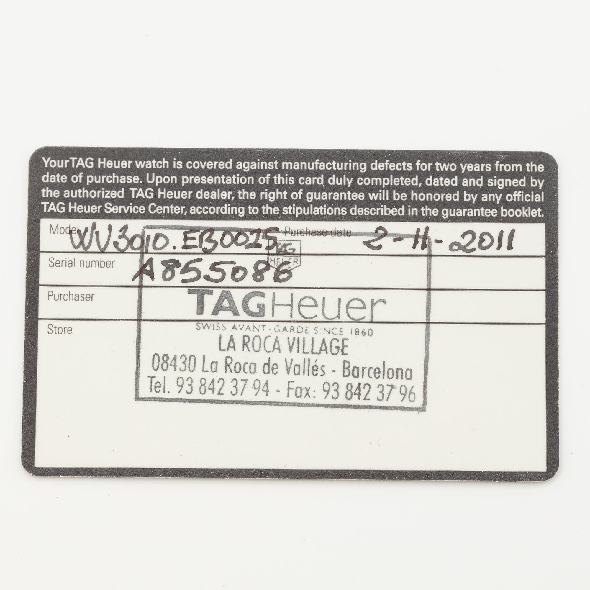 TAG Heuer, Carrera, Calibre 1, "Limited Edition", wristwatch, 43 mm.