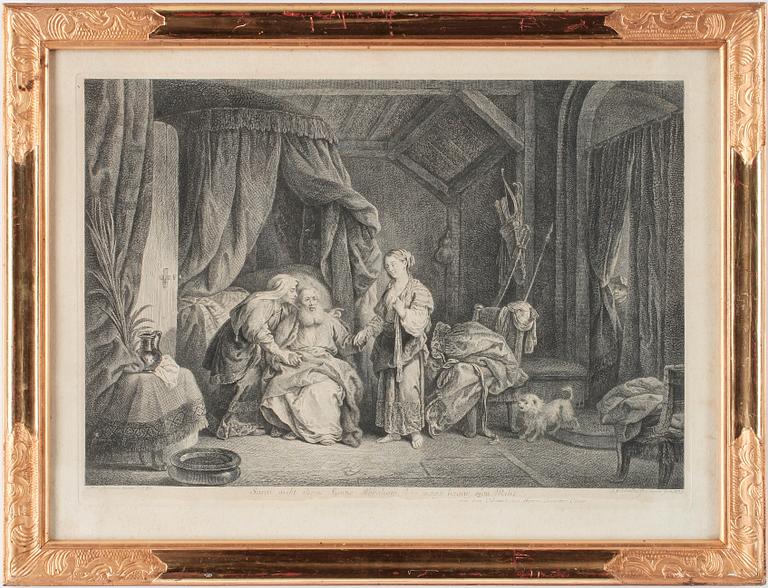G. F. Schmidt efter C. W. E. Dietrich, etsning. 1757.